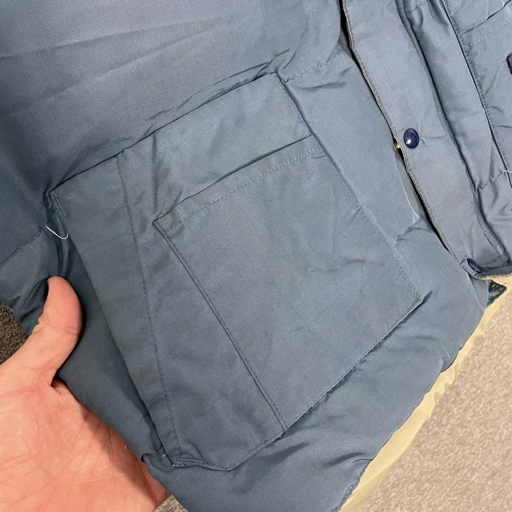 Vintage Snow Goose by Canada Goose Vest Mens Large Blue Down Puffer Canvas